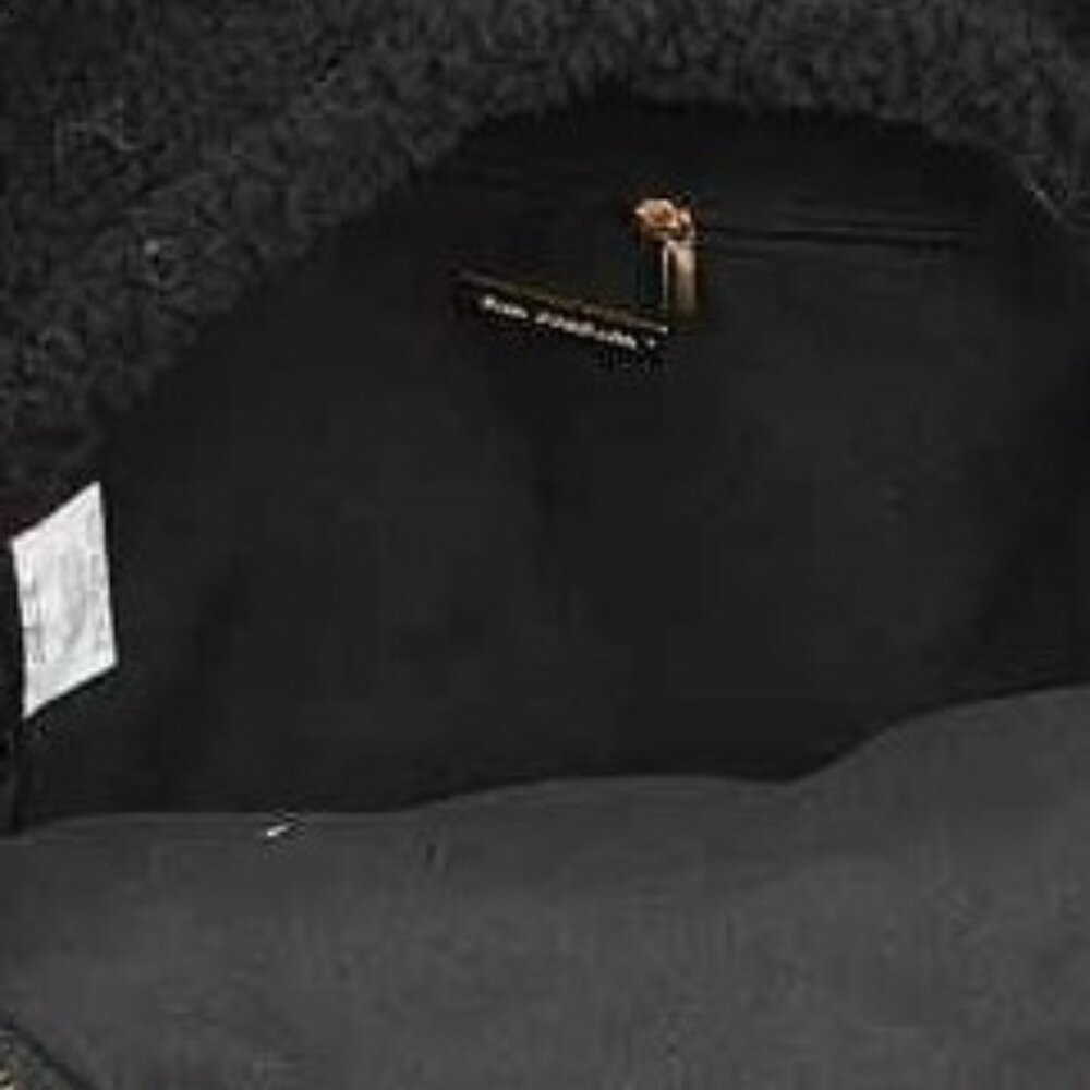 Sherpa / Faux Fur / Fuzzy Backpack / Plush Fur / Laptop Bag - Black - NWT - Picture 9 of 9